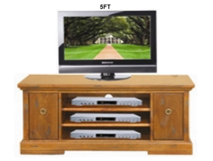 DONSILIA (AUSSIE MADE) 2 DOOR LOWLINE TV ENTERTAINMENT UNIT COLLECTION - ASSORTED STAINED COLOURS - STARTING FROM $699