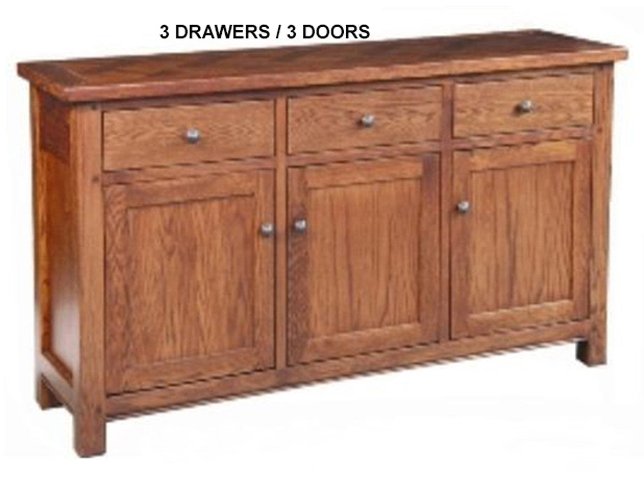 DUOLYN AMERICAN OAK HARWOOD BUFFET - AS PICTURED - STARTING FROM $1299