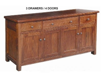 DUOLYN AMERICAN OAK HARWOOD BUFFET - AS PICTURED - STARTING FROM $1299