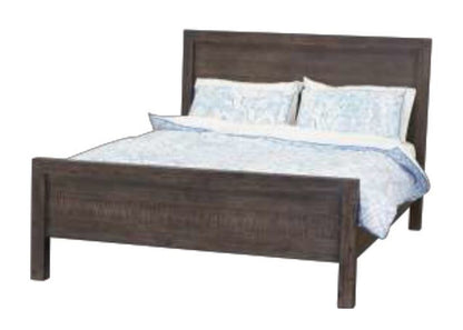 EDISON QUEEN 4 PIECE  TALLBOY BEDROOM SUITE- BRUSHED BROWN
