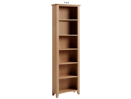 ELEGANCE (AUSSIE MADE) SKINNY BOOKCASE COLLECTION - TASMANIA OAK COMBINATION - ASSORTED STAINED COLOURS - STARTING FROM $699