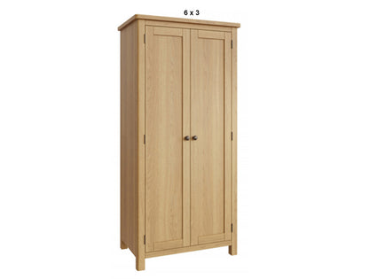 EMINENCE (AUSSIE MADE) ALL HANGING WARDROBE COLLECTION - TASSIE OAK COMBINATION - ASSORTED STAINED COLOURS - STARTING FROM $1699