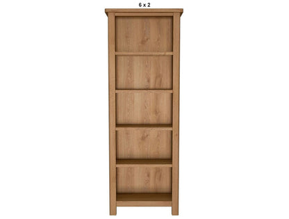 EMINENCE (AUSSIE MADE) SKINNY BOOKCASE COLLECTION - TASSIE OAK COMBINATION - ASSORTED STAINED COLOURS - STARTING FROM $699
