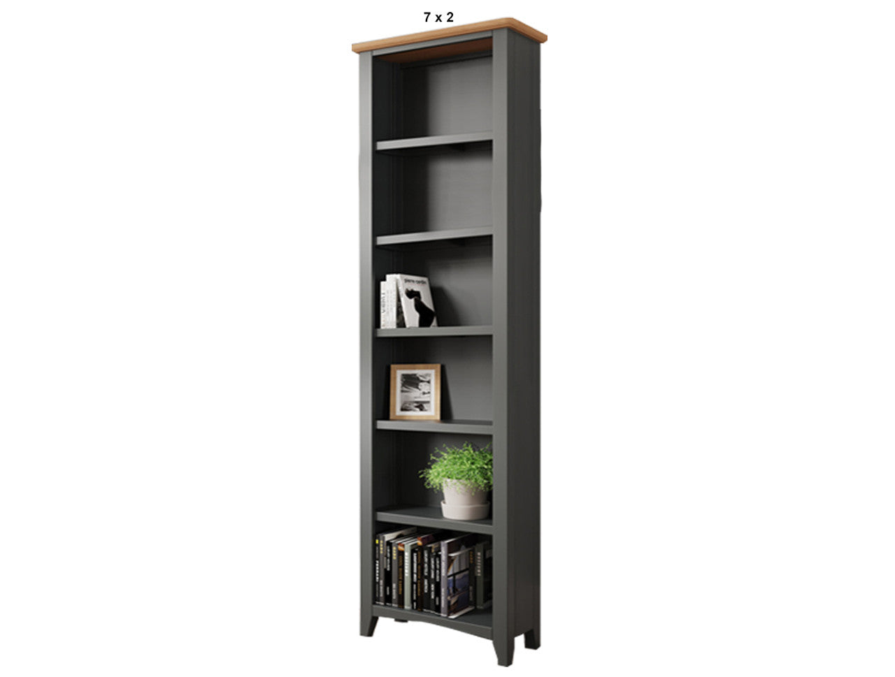 EMMETT (AUSSIE MADE) SKINNY BOOKCASE COLLECTION - ASSORTED PAINTED COLOURS - STARTING FROM $749