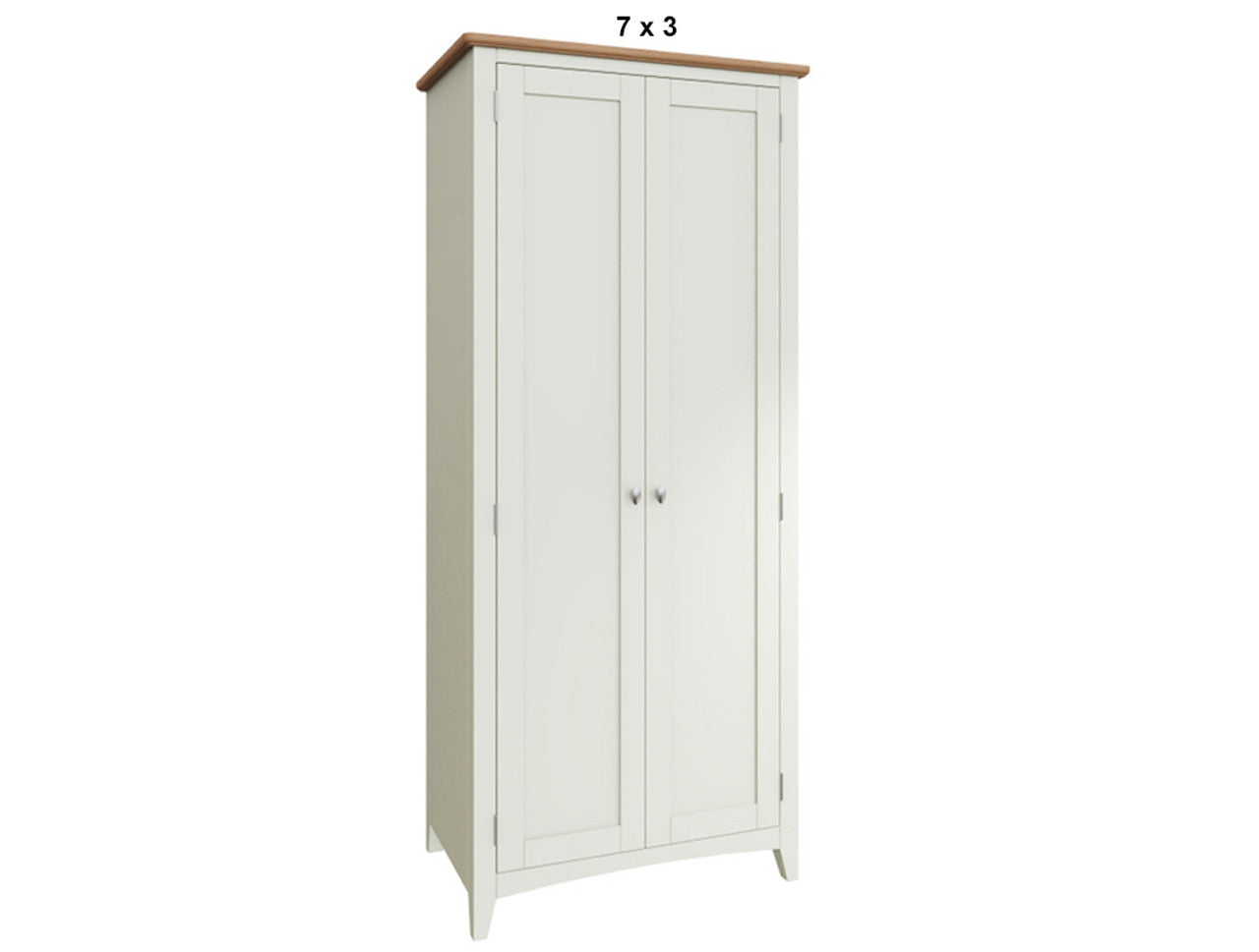 EMMETT (AUSSIE MADE) 2 DOOR FULL HANGING WARDROBE WITH HAT RACK COLLECTION - TASSIE OAK COMBINATION - ASSORTED STAINED / PAINTED COLOURS - STARTING FROM $1499