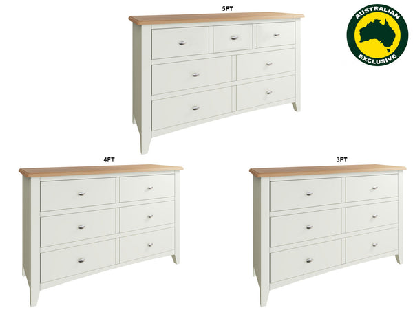 EMMETT (AUSSIE MADE) LOWBOY COLLECTION - ASSORTED PAINTED / STAINED COLOURS - STARTING FROM $1199