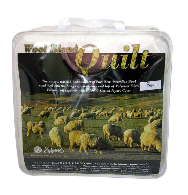 DOUBLE EASYREST AUSTRALIAN WOOL BLEND QUILT