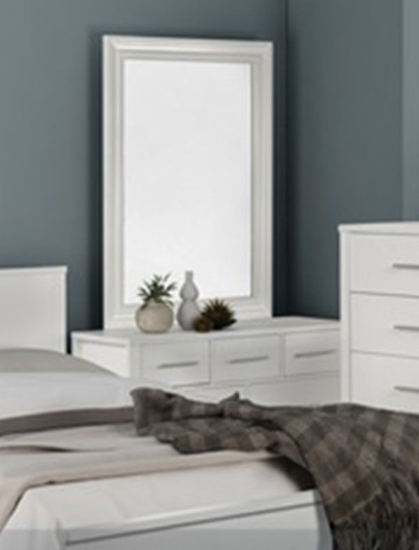 AMAZING 7 DRAWER DRESSING TABLE WITH MIRROR (MODEL:3-18-5) - WHITE