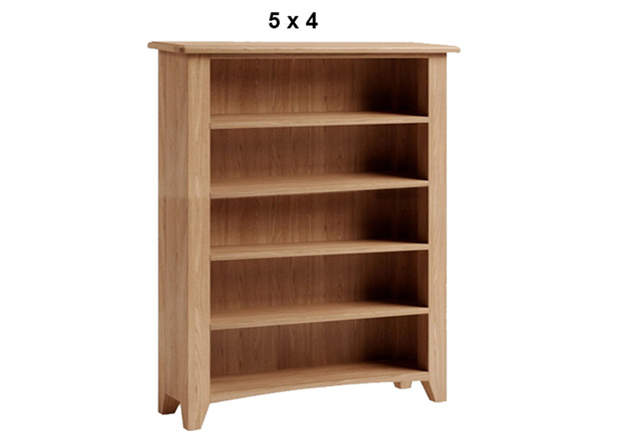 ELEGANCE (AUSSIE MADE) LOWLINE TASSIE OAK COMBINATION BOOKCASE COLLECTION - ASSORTED COLOURS - STARTING FROM $649