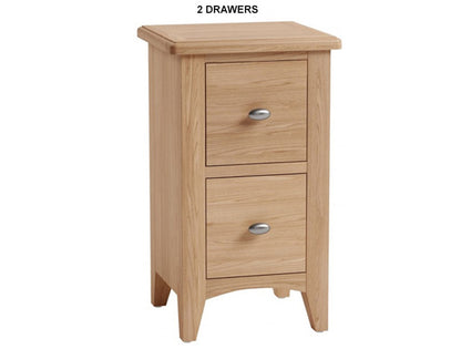 ELEGANCE (AUSSIE MADE) BEDSIDE TABLE COLLECTION - TASSIE OAK COMBINATION - ASSORTED STAINED COLOURS - STARTING FROM $599