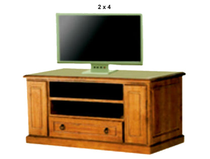 ELTHAM (AUSSIE MADE) LOWLINE TV UNIT WITH 2 DVD/CD PULLOUTS & 1 DRAWER COLLECTION - ASSORTED STAINED COLOURS - STARTING FROM $999