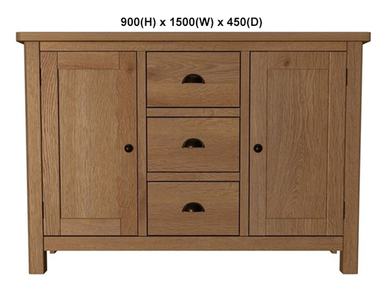 EMINENCE (AUSSIE MADE) OAK SIDEBOARD BUFFET COLLECTION - TASSIE OAK COMBINATION - ASSORTED STAINED COLOURS - STARTING FROM $999