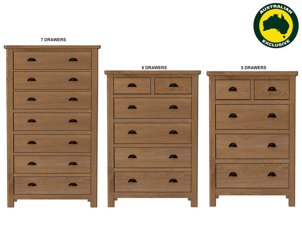 EMINENCE (AUSSIE MADE) TALLBOY COLLECTION - ASSORTED STAINED COLOURS - STARTING FROM $1499