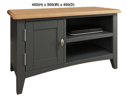 EMMETT (AUSSIE MADE) 1 DOOR TV UNIT COLLECTION - TASSIE OAK COMBINATION - ASSORTED PAINTED / STAINED COLOURS - STARTING FROM $899