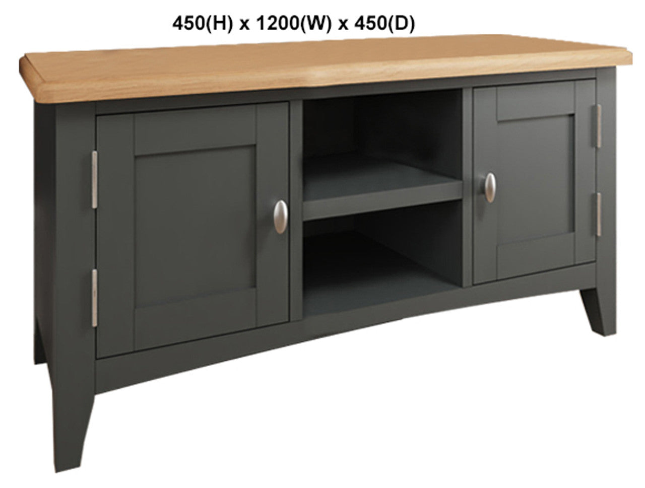 EMMETT (AUSSIE MADE) 2 DOOR TV UNIT COLLECTION - TASSIE OAK COMBINATION - ASSORTED PAINTED / STAINED COLOURS - STARTING FROM $899