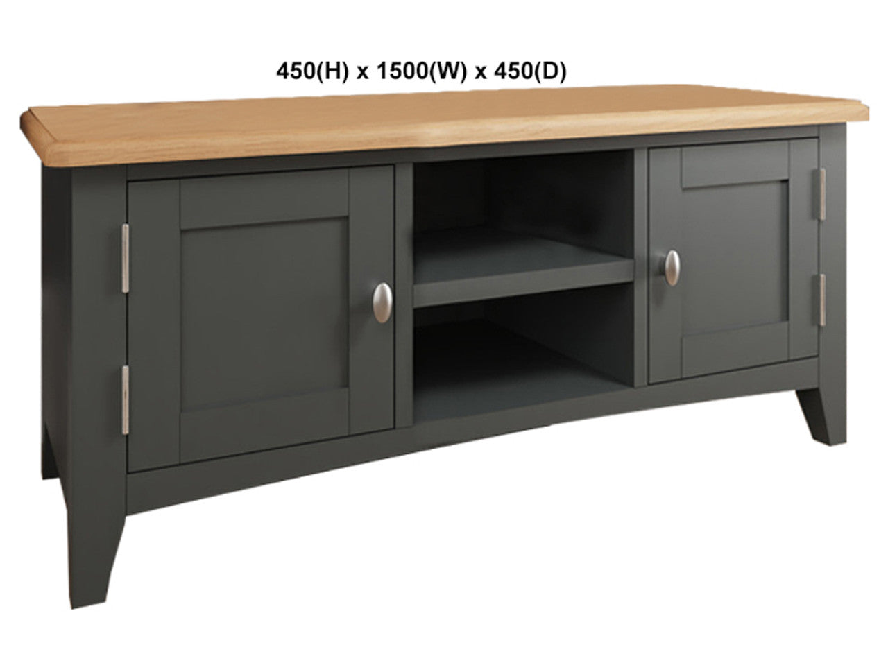 EMMETT (AUSSIE MADE) 2 DOOR TV UNIT COLLECTION - TASSIE OAK COMBINATION - ASSORTED PAINTED / STAINED COLOURS - STARTING FROM $899