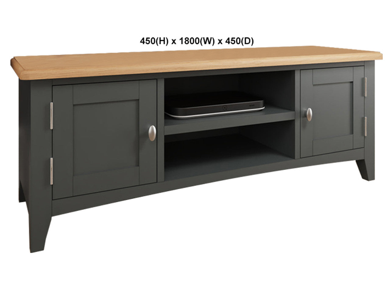 EMMETT (AUSSIE MADE) 2 DOOR TV UNIT COLLECTION - TASSIE OAK COMBINATION - ASSORTED PAINTED / STAINED COLOURS - STARTING FROM $899