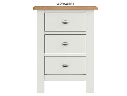 EMMETT (AUSSIE MADE) BEDSIDE TABLE WITH BLOCK LEG COLLECTION - ASSORTED STAINED / PAINTED COLOURS - STARTING FROM $399