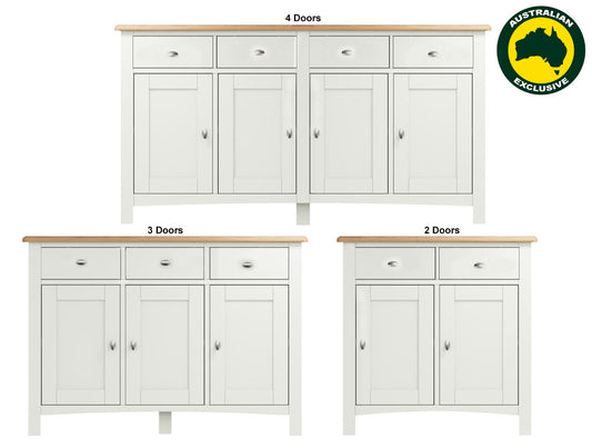 Emmett (AUSSIE MADE) Buffet Collection - Assorted Painted / Stained Colours