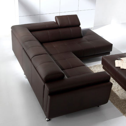 CLAUDETTE (F2001) 2 SEATER LEATHER/ETTE COMBINATION CHAISE LOUNGE - ASSORTED COLOURS