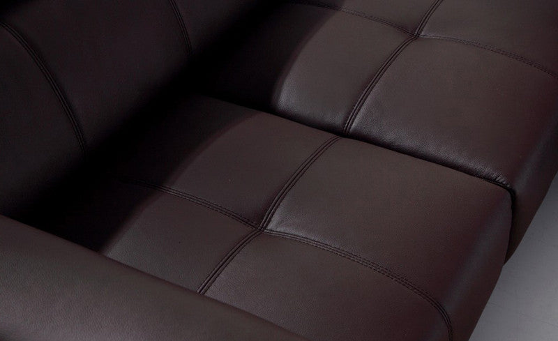 CLAUDETTE (F2001) 2 SEATER LEATHER/ETTE COMBINATION CHAISE LOUNGE - ASSORTED COLOURS