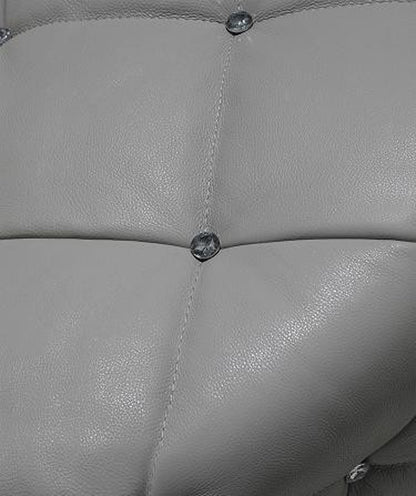 WARNIER (F2036) 3 SEATER LEATHER/ETTE COMBINATION CHAISE LOUNGE - ASSORTED COLOURS
