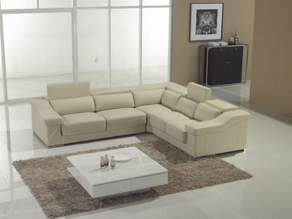 CADENZA-II (F2045B) 2 SEATER + 2 SEATER LEATHER/ETTE COMBINATION CORNER LOUNGE SUITE - ASSORTED COLOURS