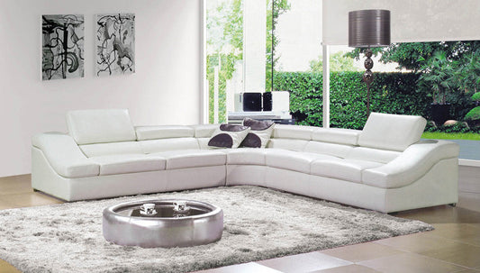 CADENZA-III (F2045C) 3 SEATER + 3 SEATER LEATHER/ETTE COMBINATION CORNER LOUNGE SUITE - ASSORTED COLOURS