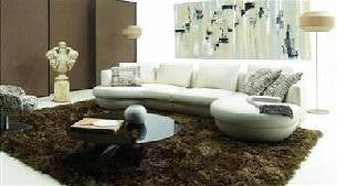 CADENCE (F2062) 2 SEATER + 1 SEATER LEATHER/ETTE COMBINATION CHAISE LOUNGE SUITE- ASSORTED COLOURS