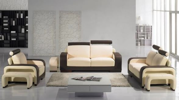 ALYSHA (F6007) 1 SEATER + 2 SEATER + 3 SEATER LEATHER/ETTE COMBINATION LOUNGE SUITE - ASSORTED COLOURS