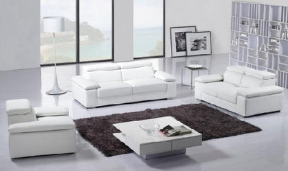 MELAINE (F6022) 1 SEATER + 2 SEATER + 3 SEATER LEATHER/ETTE COMBINATION LOUNGE SUITE - ASSORTED COLOURS