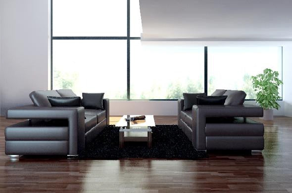 DIONE (F6035) 1 SEATER + 2 SEATER + 3 SEATER LEATHER/ETTE COMBINATION LOUNGE SUITE - ASSORTED COLOURS