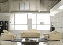 CORINNE (F6036) 1 SEATER + 2 SEATER + 3 SEATER LEATHER/ETTE COMBINATION LOUNGE SUITE - ASSORTED COLOURS
