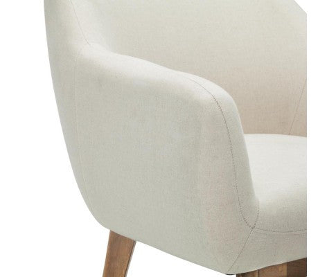 ACCON FABRIC LOUNGE ARMCHAIR - BEIGE