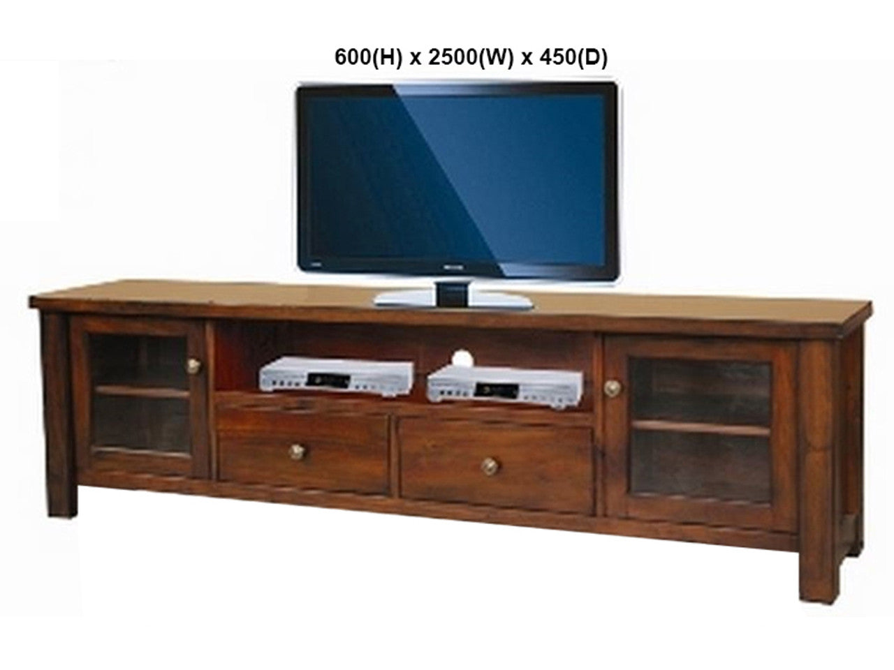 FABULOS (AUSSIE MADE)  2 DOOR 2 DRAWER LOWLINE ENTERTAINMENT UNIT COLLECTION - ASSORTED STAINED COLOURS - STARTING FROM $999