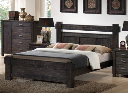 BUCKINGHAM (MODEL - 19-5-1-20-20-12-5) QUEEN 3 PIECE BEDSIDE BEDROOM SUITE - BLUE