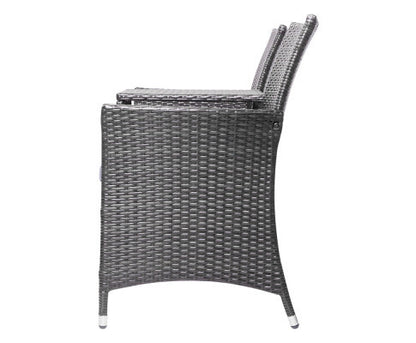 Graham Outdoor 2 Seater Bench - Black