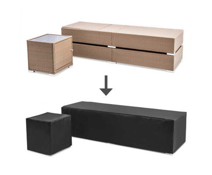 VERENA 3 PIECE OUTDOOR SUN LOUNGE SETTING - NATURAL BROWN