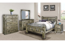 KING LEGIONS BED (WBK) - GREYWASH