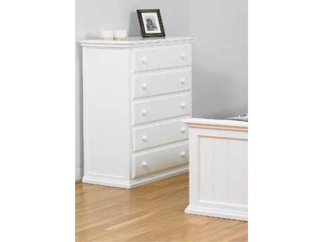 Anniston 5 Drawer Tallboy - Arctic