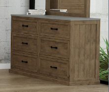 PALMER 6 DRAWER DRESSER - AS PICTURED