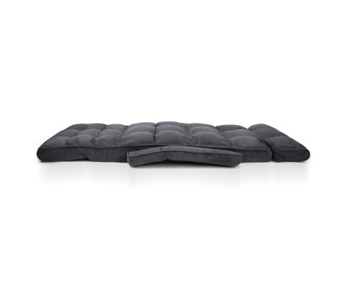 MELLION ADJUSTABLE LOUNGE SOFA BED -  CHARCOAL