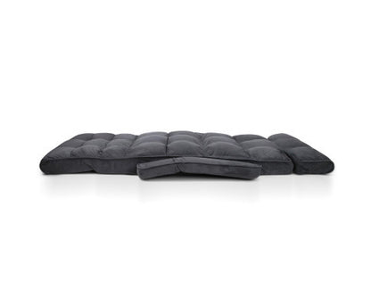 MELLION ADJUSTABLE LOUNGE SOFA BED -  CHARCOAL