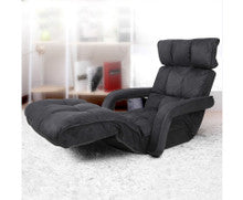 MELLION ADJUSTABLE LOUNGE SOFA BED -  CHARCOAL