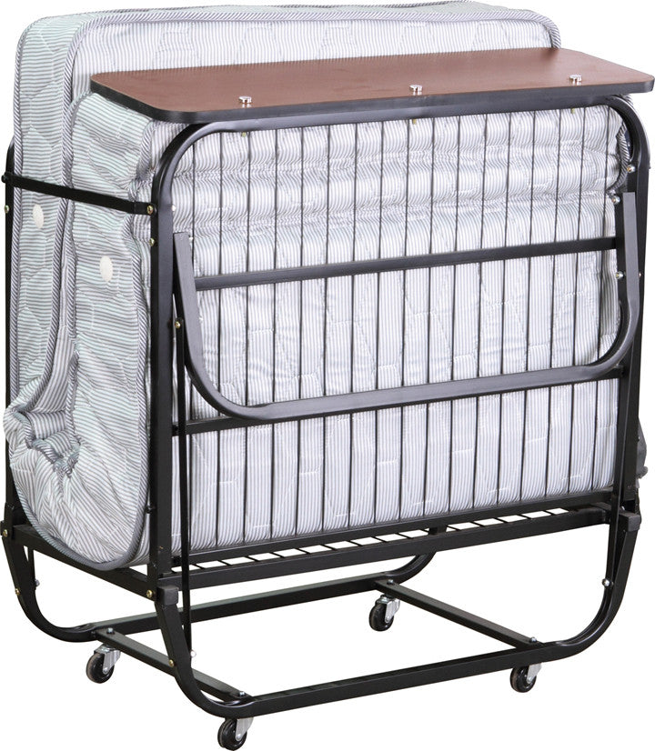 Single Tommy Folding Bed Including Extra Firm Innerspring Mattress