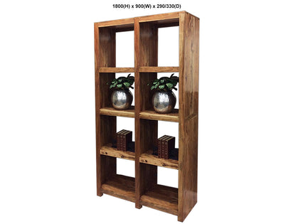 FOUNDATION (AUSSIE MADE) CUBE BOOKCASE COLLECTION - ASSORTED STAINED COLOURS - STARTING FROM $699