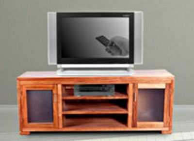 Hardwood Lowline TV Unit - Assorted Colours Available