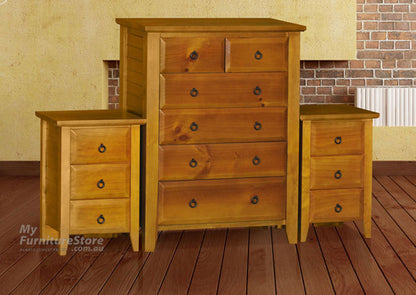 MANILLA (AUSSIE MADE) 3 PIECE CHEST SET (6+3+3) - ASSORTED COLOURS