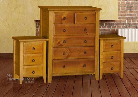 MANILLA (AUSSIE MADE) 3 PIECE CHEST SET (6+3+3) - ASSORTED COLOURS