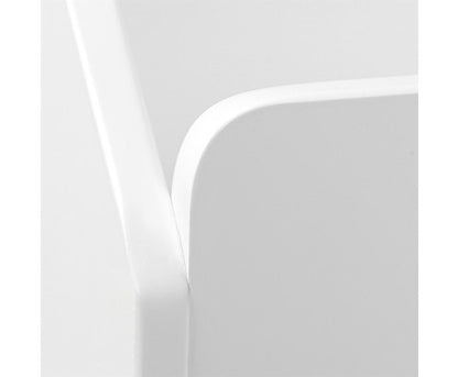 FUNKIDS 4 TIERS  BOOKSHELF WITH STORAGE BOX  - WHITE